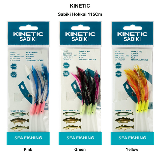 Farveoversigt – Kinetic Sabiki Hokkai 115Cm