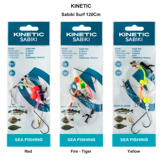 Farveoversigt – Kinetic Sabiki Surf 120Cm