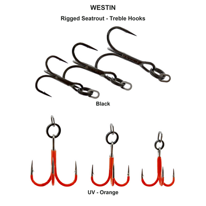 Farveoversigt – Rigged Seatrout - Treble Hooks